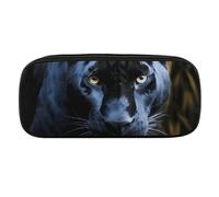 VFKLT Panther With Blue Eyes Pencil Case Portable Pencil Pouch Pen Bag Pencil Bag Makeup Bag Storage Bag Pencil Box Cosmetic Bag for Women Men Office