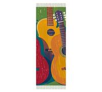 VFKLT Tassel Blanket Scarf, Color Acoustic And Guitars Printed Winter Women Warm Scarf Long Scarf Cold Weather Thick Blanket Scarfs Shawl Scarf Soft Big Scarf for Women, Color Acoustic and Guitars,