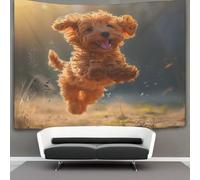 VFKLZCNYR 3D Cockapoo Print Wall Blanket Home Decoration Bedding Poster Wall Art Tapestry Tapestry Wall Hanging Soft Polyester for Living Room Bedroom Dorm Deco 180cmx230cm