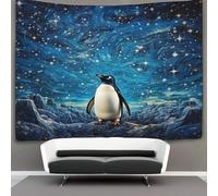 VFKLZCNYR 3D Penguin Print Wall Blanket Home Decoration Bedding Poster Wall Art Tapestry Tapestries Wall Hanging Soft Polyester for Bedroom,Decorations Beach Blanket College Dorm 100cmx150cm
