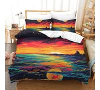 VFKLZCNYR Duvet Cover Set Blue Planet Decorative Duvet Cover Comforter Cover Polyester Microfiber 3pc with Zipper Bedding for Bedroom, Guestroom Double（200x200cm）