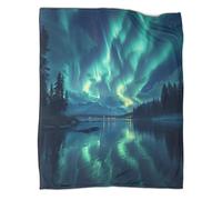 VFKLZCNYR Northern Lights Pillow Sofa Bed Luxurious Cosy Blanket Ultra-soft Micro Fleece Blanket Soft And Warm 3D Digitally Printed Flannel Blanket Xmas Birthday Present 50x60inch(127x152cm)