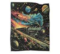 VFKLZCNYR Train Cosy Soft Warm Blanket Throw Kids Adult Bedding 3D Print Boys Plush Sherpa Fleece Bed Microfiber Flannel Blanket Couch Sofa Blanket Throw 80x90inch(200x230cm)