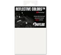 VFLUO 3M REFLECTIVE COLORS™, Universal adhesive DIY kit for Helmet/motorcycle/Scooter/Bike, 3M Technology™, 10 x 15 cm sheet, White/Silver