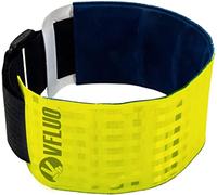 VFLUO ARMTECH™, Retro reflective + Fluorescent armband, adjustable and elastic, Night and day visibility, for motorcycle/Scooter/Bike/Pedestrian, Fluo yellow