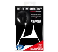 VFLUO K5 S, retro reflective 5 stickers kit made for AGV K5 S and adaptable to all helmets, 3M Technology, Black