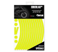 VFLUO - Motorcycle Reflective Wheel Stripes kit, 1 Wheel Rim Stickers Pack, 3M Technology™ - High lateral Visibility, Discreet and Design, Easy Installation