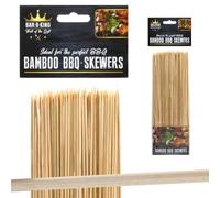 VFM - 10" Bamboo Kebab Skewers BBQ, Biodegradable Sticks for Barbeques, Oven and Air Fryer, Kebab Spike, Great for Skewering Chicken, Lamb, Pork, Beef and Marshmallows - 150 Pack