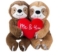 VFM 20cm Sloth Valentines Teddy Bear for Couples - Adorable Gift Idea for Valentine's Day - Soft & Cuddly Teddy Bear Valentines Perfect for Your Loved Ones