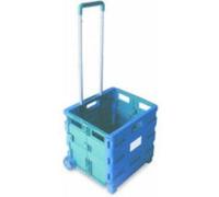 VFM Folding Container Trolley Blue/Green 356684