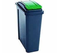 VFM Recycling Bin With Lid 25 Litre Green