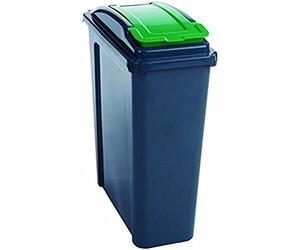 VFM 384284 Recycling Bin with Lid, 25 L, Green