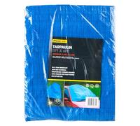 VFM - 8Ft X 6Ft Tarpaulin Blue Multipurpose Cover With 10 Eyelets - Proline