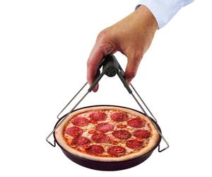 VFM - Air Fryer Plate Gripper - Heat Resistant - Air Fryer Accessory - Grey Grip Handle - Hot Dish Lifter Tongs Anti- Scald Pans Retriever Crockery Holder Kitchen - Silver