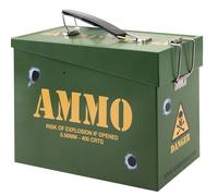 VFM - Ammo Storage Box Man Cave Novelty Décor Ideal Accessories Home Bar Pub Shed Man Cave Gift 20 X 10 X 14cm Green