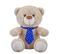 VFM - Best Dad Teddy Bear Blue Tie Present, Birthday Gift Great Gift for Dad On Special Occasions - Blue Tie