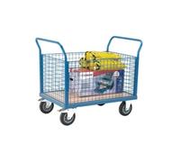 VFM Blue Premier Platform Truck Four Sided 1200 x 800mm