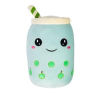 VFM - Boba Tea Soft Toy White Bubble Tea Plush Pillow, Cute Soft Stuffed Toy Plush Toy Cute Stuffed Plushie, Gifts for Birthday, Valentine's Day Christmas- 1 X Apple 20cm