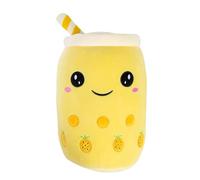 VFM - Boba Tea Soft Toy White Bubble Tea Plush Pillow, Cute Soft Stuffed Toy Plush Toy Cute Stuffed Plushie, Gifts for Birthday, Valentine's Day Christmas- 1 X Pineapple 30cm