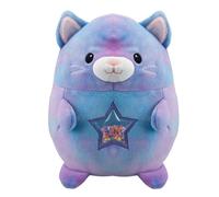VFM - Cat Soft Toy Glitter Star Belly Plush Cuddly Fluffy Kitty Plushie Stuffed Toy Plush Toy Cute Stuffed Plushie, Gifts for Birthday, Valentine's Day Christmas - 30cm Blue