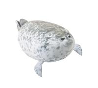 VFM - Chonky Seal Soft Toy Animal Cute Plush Cuddly Furry Fluffy Friend Stuffed Toy Plush Toy Cute Stuffed Plushie, Gifts for Birthday, Valentine's Day Christmas - 30cm Grey