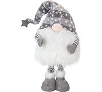 VFM - Christmas Giant Gonk Grey Standing Gonk, Gnome, Xmas, Plush, Decoration, Tree Ornaments, Holiday Decor, Swedish, Scandinavian, Xmas Elves, Elf Doll, Great for Christmas Time, Size: 34"/ 86cm