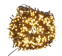 VFM - Christmas Lights 600 LED 18m Xmas Tree Fairy Lights - Festive Bright String Xmas Tree Wedding Fairy Lighting Indoor & Outdoor Mains Operated Multi Function Control Warm White