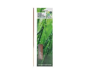 VFM - Citronella Incense Stick Natural Insect Repellent, Summer Evening Summer Nights Pests Décor Camping Night Time Patio, Hiking, Outdoor, Citronella - 26cm Brown
