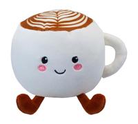 VFM - Coffee Soft Toy Food themed Cute Plush Cuddly Soft Fluffy Stuffed Toy Plush Toy Cute Stuffed Plushie, Gifts for Birthday, Valentine's Day Christmas - 16cm Multi-Coloured