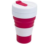 VFM - Collapsible Travel Cup, Spill Proof Pop Up Grande (Berry) Outdoor Leisure, Durable, Camping, Holiday, Outdoor Living, Fishing, Travelling, Dining Alfresco