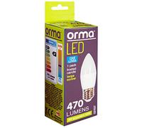 VFM - Cool White Candle 5W Screw Base Large Led Frosted E27 Light Bulb - Orma