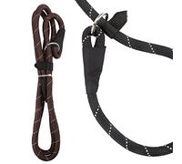 VFM/Crufts Reflective Slip Lead, 150cm, Brown