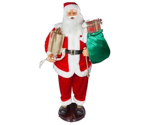 VFM - Dancing Father Christmas Decoration Figure - Singing - Highly Detailed Realistic Santa Claus 1. 5M Tall Mains Operated Novelty Xmas Decoration With Volume Control