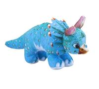 VFM - Dinosaur Triceratops Soft Toy Dino Plush Cuddly Soft Fluffy Plushie Stuffed Toy Plush Toy Cute Stuffed Plushie, Gifts for Birthday, Valentine's Day Christmas - 30cm Blue