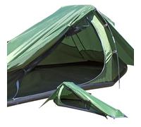 VFM - Double Eiger Trekker Tent - Sage Green 2 Person Waterproof, Lightweight & Durable Camping Shelter With Carry Bag - Pinnacle Summit Outdoor Leisure