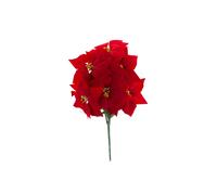 VFM e-Store 7 Head Poinsettia Bunch Christmas Decoration X 1 48cm Red VFM e-Store Red