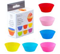 VFM e-Store Air Fryer Silicone Cupcake Cases Air Fryer Accessory Multicolour VFM e-Store Multicolor