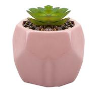 VFM e-Store Artificial Plant Indoor Potted Pot Plastic Small Succulents 12. 1cm in Pink VFM e-Store Pink