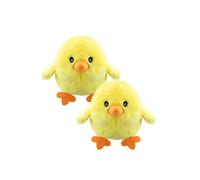 VFM - Baby Chick Soft Easter Toy 10cm - Super Soft Cuddly Farmyard Animal Chicken Toy With Fluffy Yellow Fabric & Embroidered Eyes - Cute Easter Gift for Kids (2 Pack)