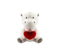VFM e-Store Bear Soft Toy Cream Polar Plush With Red Love Heart in Natural VFM e-Store Natural
