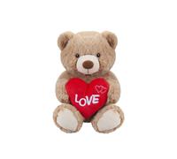 VFM e-Store Bear Soft Toy Sitting Plush With Red Love Heart Cuddly VFM e-Store Multicolor