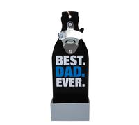 VFM e-Store Best Dad Bottle Opener Best Dad Ever Fathers Day Gift Present, Bithday Black VFM e-Store Black