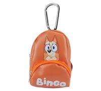 VFM e-Store - Bluey Bingo Backpack Bag Clip Children's Video Game Accessories Birthdays, Gifts, Boys Girls - 12. 5cm X 9cm Orange