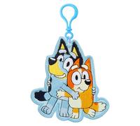 VFM e-Store - Bluey Embroidered Bag Clip Children's Video Game Accessories Birthdays, Gifts, Boys and Girls - 10cm X 10cm Blue