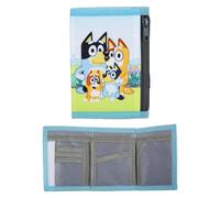VFM e-Store - Bluey Wallet Children's Video Game Accessories Birthdays, Gifts, Boys and Girls - 12. 5cm X 9. 5cm Blue