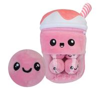 VFM e-Store Boba Tea Soft Toy Cute Plushie Huggable Cuddly Stuffed Toy Gift 25cm in Pink VFM e-Store Pink