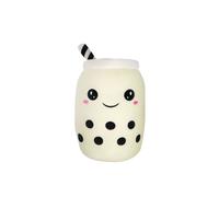 VFM e-Store Boba Tea Soft Toy Flavoured Bubble Tea Plush Pillow, Cute Soft 1 X 20cm in White | Size: 1 X 20 cm VFM e-Store White 1 X 20 cm