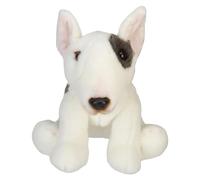 VFM e-Store - Bull Terrier Dog Soft Toy - Premium Quality - Perfect for Plush Lovers, Gift Ideas for Children - White - 30cm X 12cm