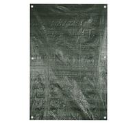Camping Groundsheet Reinforced Eyelets Waterproof 300Cm X 240Cm Green X 1
