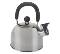 VFM e-Store - Camping Whistling Kettle Great for Camping, Summer, Outdoors - 14cm X 17cm Silver X 1